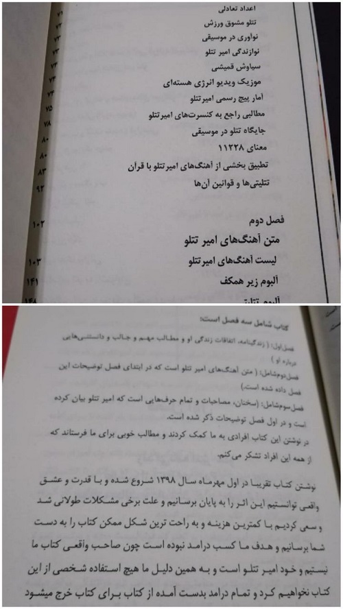 کتاب زندگینامه امیر تتلو (امیرحسین مقصودلو) خواننده زیرزمینی که ساکن ترکیه است چاپ و منتشر شد .